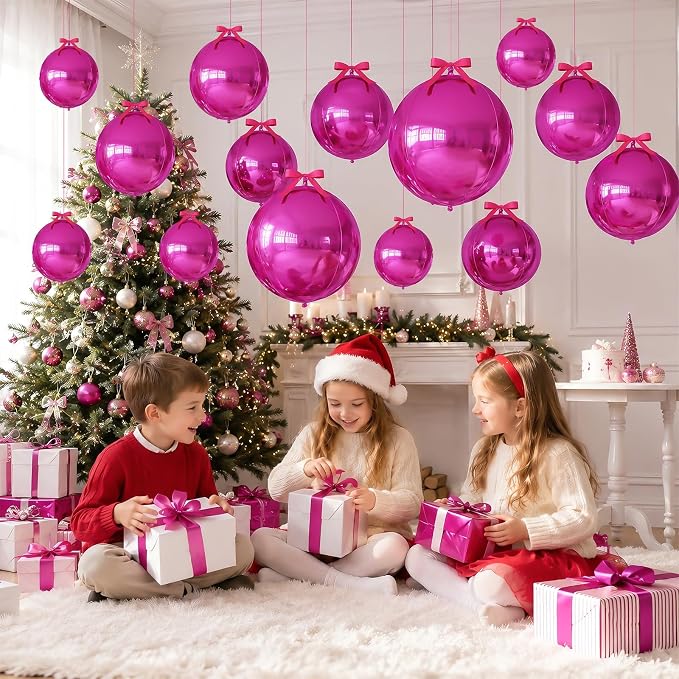 Hot Pink Round Foil Balloons - Image 6