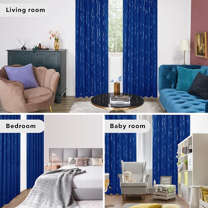 Deconovo Blackout Back Tab Curtains - Image 6