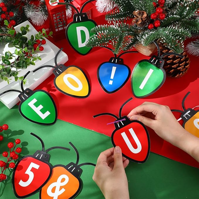 Kosiz 116 Pcs DIY Letter Custom Banner Customizable Banner Kit Merry Christmas - Image 3