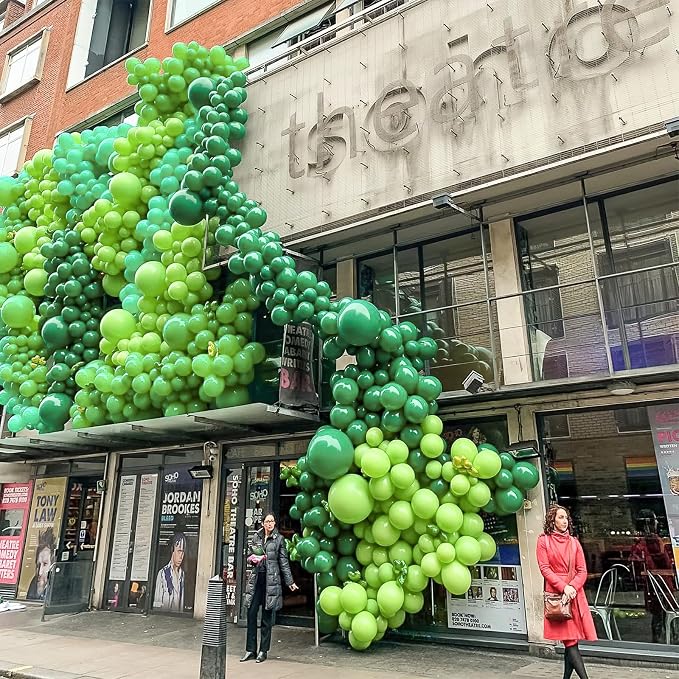 PartyWoo Pearl Light Green Balloons 140pcs Pastel Green Color | 18 12 10 5 Inch - Image 4