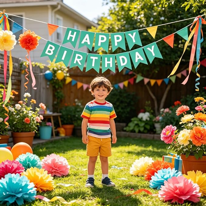 Happy Birthday Banner Birthday Party Supplies - Image 3