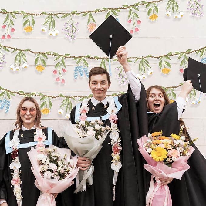 Cheerland 3pcs Wildflower Garland Flower Banner Floral Party Decorations - Image 8