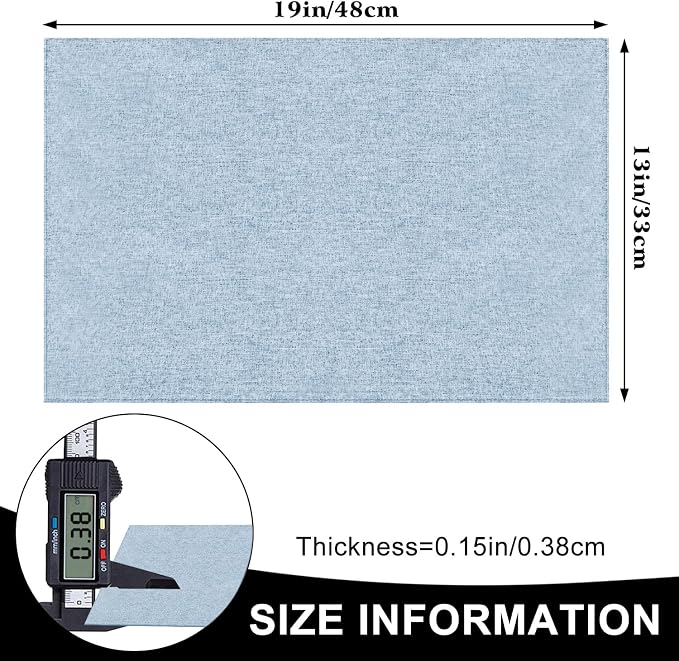 Cloth Placemats Set of 6, Cotton Linen Blend Machine Washable Durable Linen - Image 5