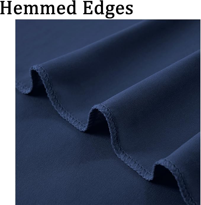 30ft x 10ft Wrinkle Free Navy Blue Backdrop Curtains - Image 4