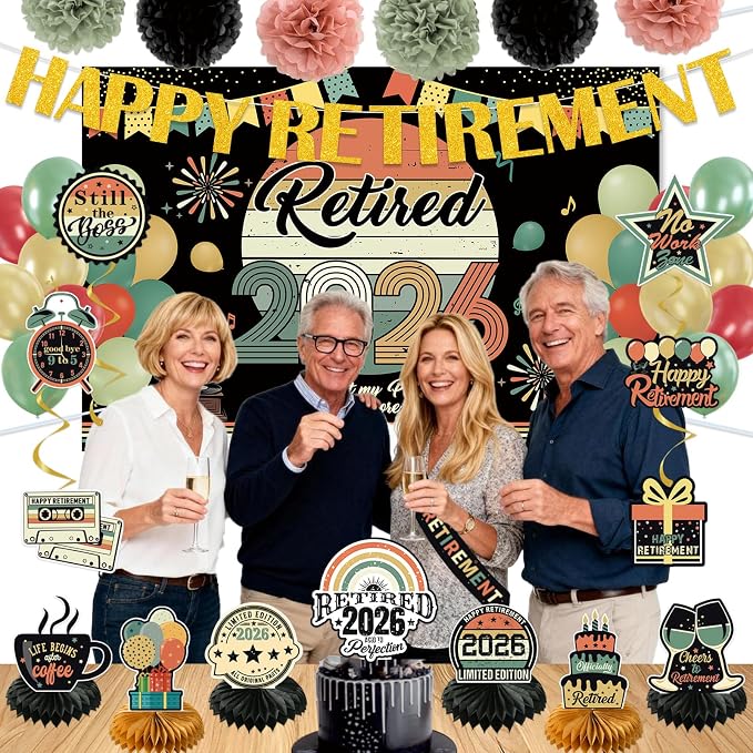 51Pcs Retirement Party Decorations - Image 6