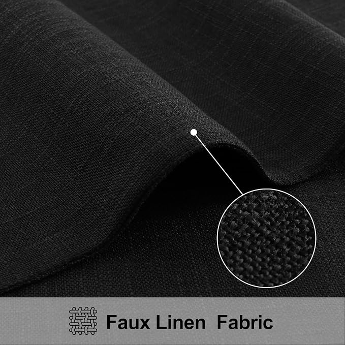 Faux Cotton Linen Placemats Set of 4, Cloth Washable Farmhouse Dining Table Mats - Image 2