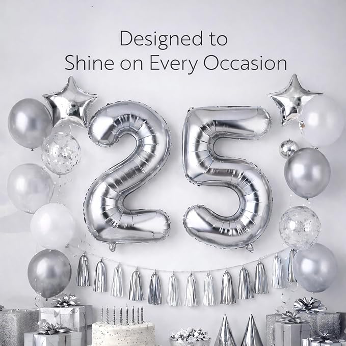 Restaurantware Mylar Balloons 1 Count 16 Inch Aluminum Number 3 Balloons - Image 7