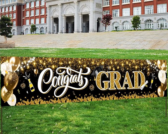 2026 Graduation Decorations-Congrats Grad Yard Sign Banner Decoration - Image 2