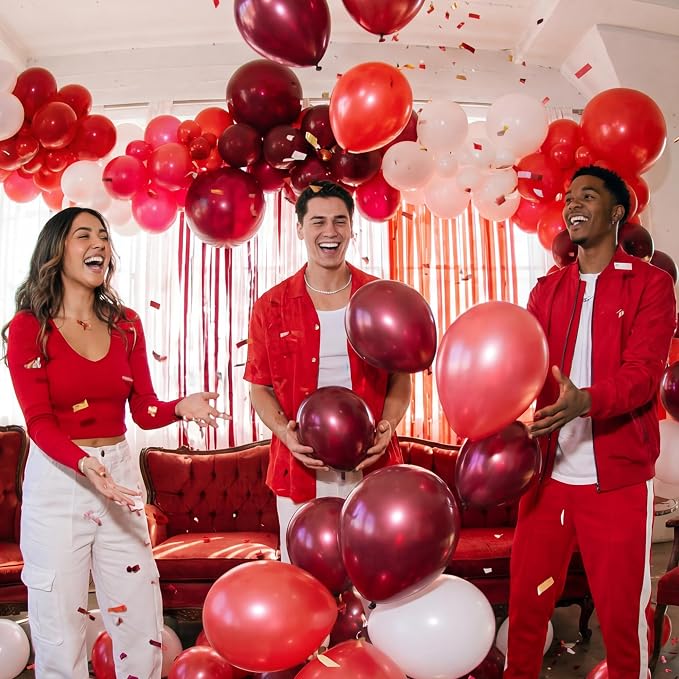 Red Balloons, Baby Shower, Anniversary, Graduation, Wedding Decorations - Image 9