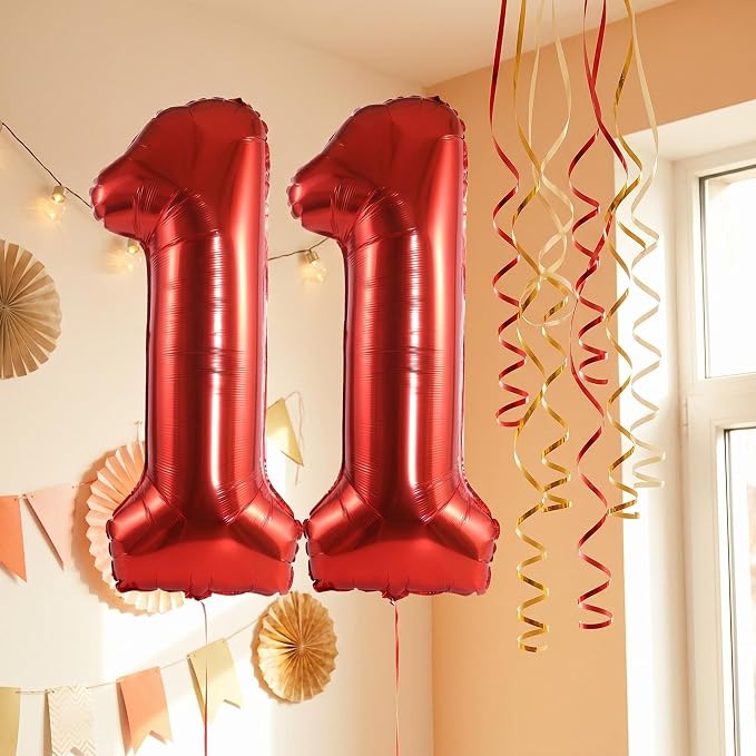 Number 11 Balloon Foil Mylar Balloons - Image 4