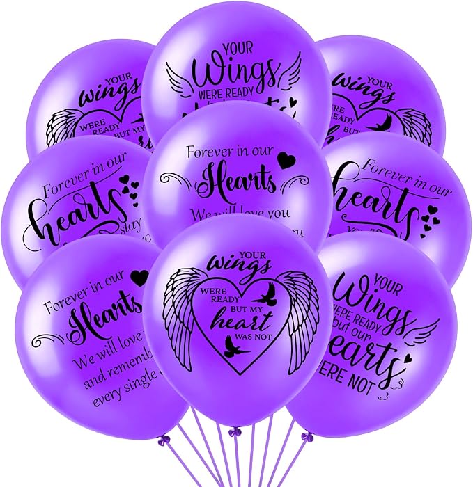 60 Pcs Memorial Balloons 12 Inch Latex Balloons by XLSXEXCL
