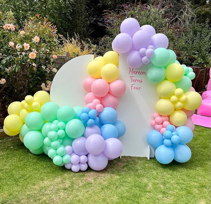 KBZVNAF Pastel Latex Party Balloons 50 Pack 12 inch | Multicolor Macaron Helium - Image 4