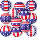 Panelee 12 Pcs Patriotic Hanging Paper Lanterns 4th of July Party Decorations by Panelee