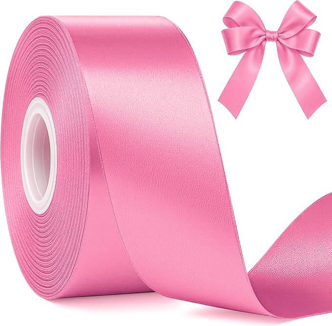 30Yards 1 1/2In Hot Pink Ribbon by Fullive