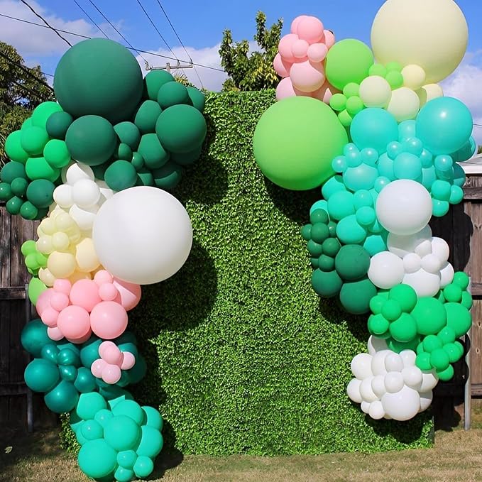 Voircoloria 90pcs Green Balloons Garland Arch Kit, 18 12 10 5 Inch | - Image 8
