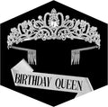 Fesciory Birthday Crown for Women, Adult Fit, Coming of Age Gifts & Halloween by Fesciory