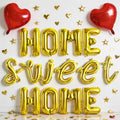 TONIFUL Gold 16 Inch Home Sweet Home Letter Balloon Set by TONIFUL