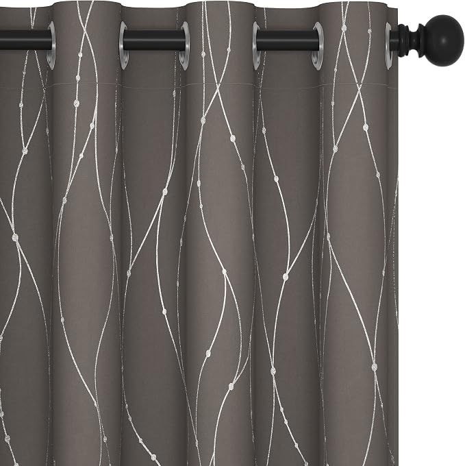 Deconovo Living Room Curtains 63 Inches Long, Thermal Insulated, Room Darkening by Unknown