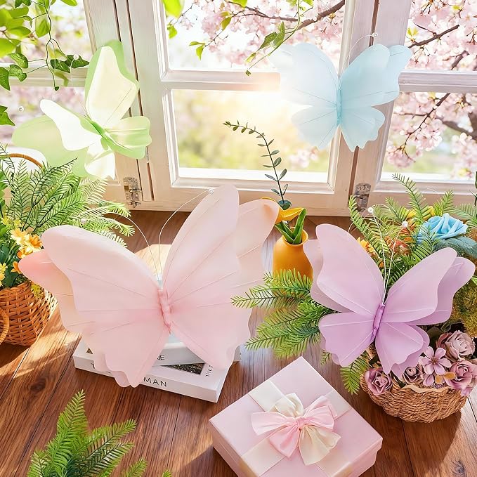 SUNBEAUTY Butterfly Party Decorations, 3D Butterflies, Water Proof Wedding Decor - Image 3