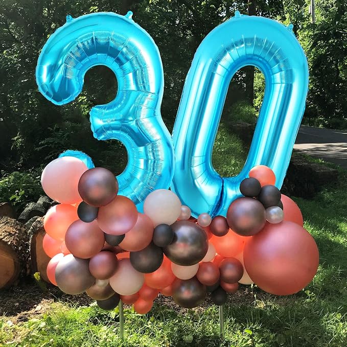 30 Number Balloons Large Foil Number Balloon Big 40 Inch - Image 4