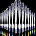 100 Pcs White Fiber Optic Wands Bulk Wedding Sparklers Party Favors LED Light Glow Sticks with 3 Modes Long Flashing Glow for Birthday Wedding Bridal Shower Glow in the Dark Party Favors