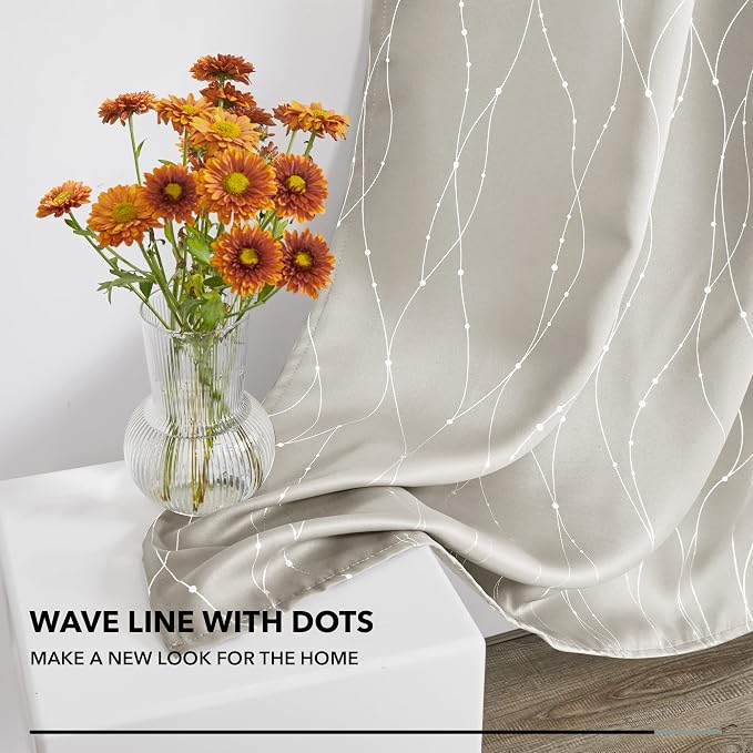 Deconovo Blackout Back Tab Curtains - Image 5