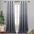 DWCN Extra Long Ombre Blackout Curtains by DWCN