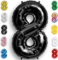Black Number Balloon 8 Mylar Foil Balloons 40 inch by Unknown