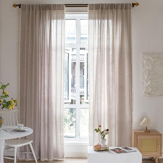 RoomTalks Boho Farmhouse Curtains - Image 2