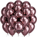 Pro Duralatex Metallic Brown Extra-Thick Balloons 120 Pack 10 inch | Bronze by Bezente