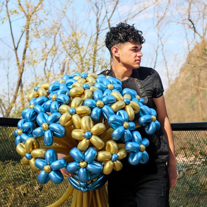 Metallic Multi Long Balloons Premium 260 Twisting Animals Magic Balloons - Image 6