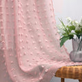 KOUFALL Blush Pink Nursery Curtains Girl Room, Vintage Pale Mauve Rose Dusty by KOUFALL