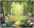 10x8ft Enchanted Forest Photography Backdrop Fairy Garden Banner | Fairytale by ZTHMOEBACKDROP