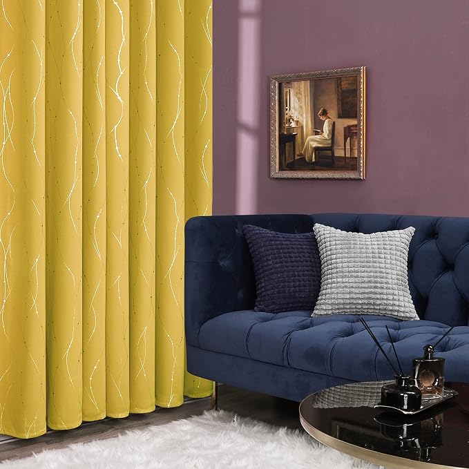 Deconovo Living Room Curtains 84 Inches Long, Thermal Insulated, Room Darkening - Image 4