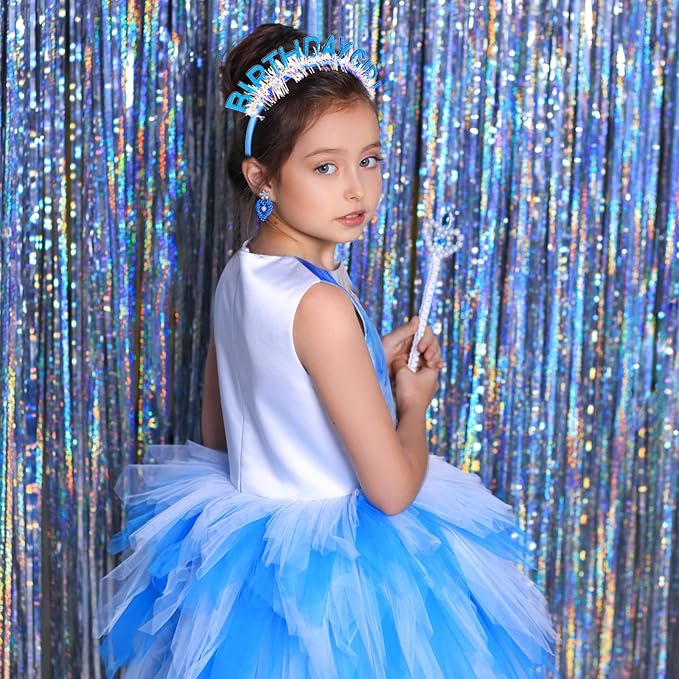 CIEHER Birthday Girl Headband Birthday Crown - Image 2