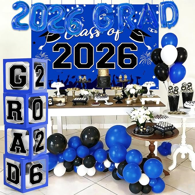 Graduation Decorations 2026, Balloon Arch Kit and Backdrop - Image 5