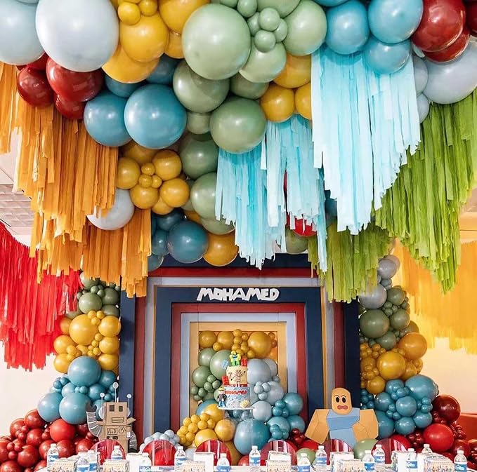12 Inch Retro Peacock Blue Balloons, Baby Shower, Graduate Party Decorations - Image 5