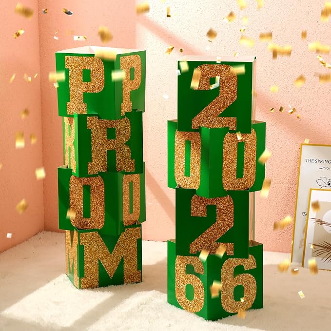 Queekay 8 Pcs Prom Column Standup Photo Booth Decorations 2026 Prom Backdrop - Image 7