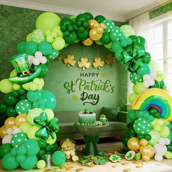 St. Patrick's Day Balloon Garland Arch Kit - Image 4