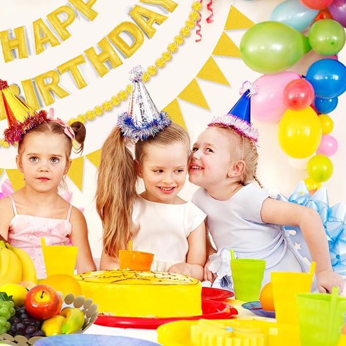CANREVEL 3 PCS Pre-Strung 3D Happy Birthday Banner Decorations, Happy Birthday - Image 5