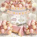 Amandir Boho Dusty Pink Birthday Decorations by Amandir
