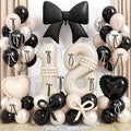 Beige Balloon Number 18 for 18th Birthday Decorations Girls, Double Stuff Pearl by Jobkoo