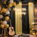 20ft x 10ft Gold Black Sequin Backdrop Curtain by Outpain