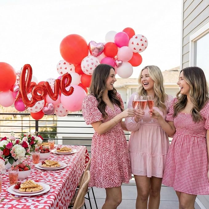 Valentines Day balloon garland arch kit - Image 6