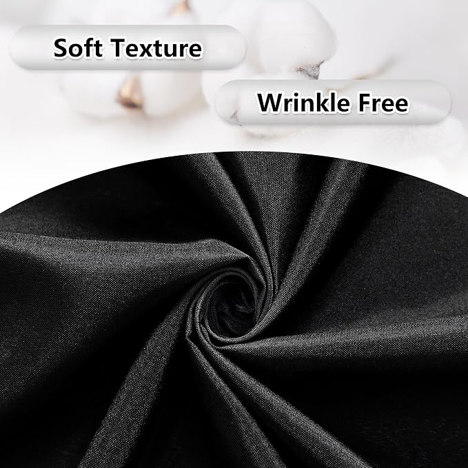 10ft x 7ft Black Backdrop Curtain - Image 7