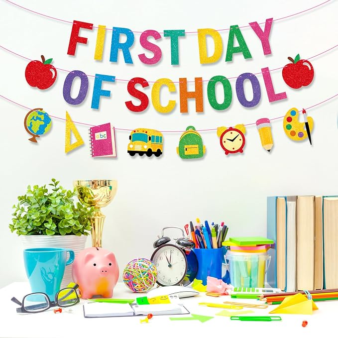 First Day Of School Banner Decor, Back To School Garland Decor, First Day Of - Image 5