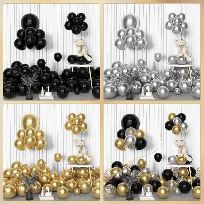 Amandir 153pcs Black and Gold Balloons Arch Garland Kit Different Sizes | 18 12 - Image 7