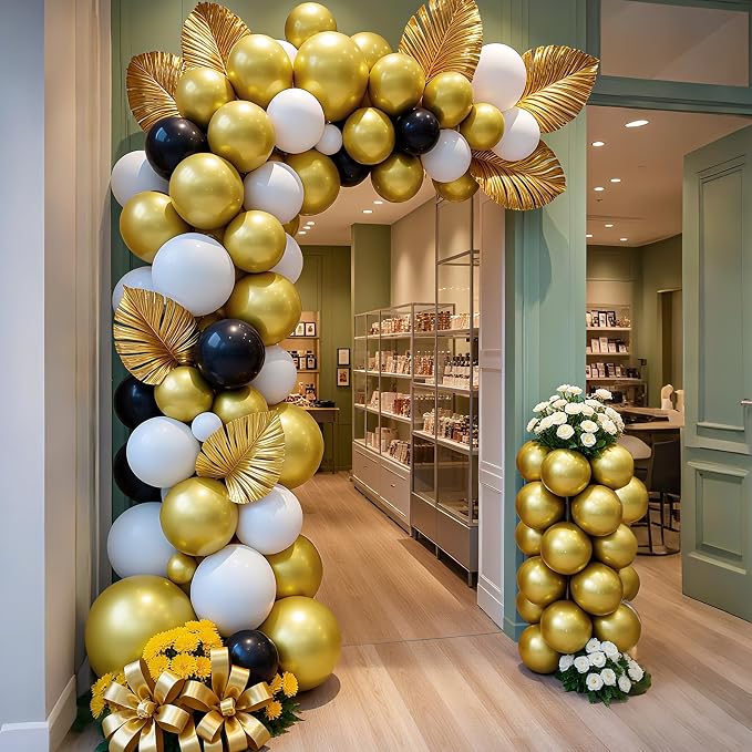 Gold Balloons 100 Pack 12 Inch Extra Thick Latex Party Decorations | Metallic - Image 6