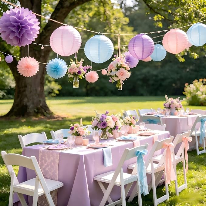 ZOOYOO 10Pcs Paper Lanterns, Baby Shower, Theme Party Garden Home Decor - Image 4