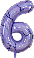 40 Inch Purple Kpop Number 6 Balloon by Froova